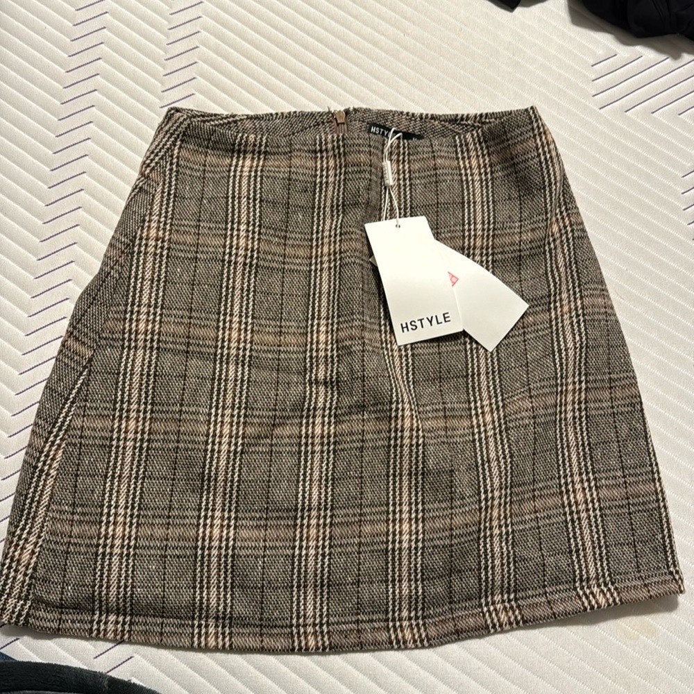 NWT Plaid Skirt